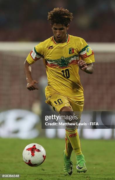 Salam Giddou of Mali in action during the FIFA U-17 World Cup India 2017 group B match between Paraguay and Mali at Dr DY Patil Cricket Stadium on...