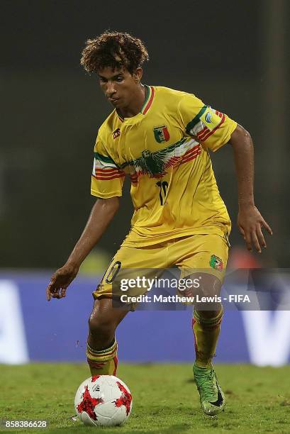 Salam Giddou of Mali in action during the FIFA U-17 World Cup India 2017 group B match between Paraguay and Mali at Dr DY Patil Cricket Stadium on...