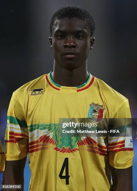 Fode Konate of Mali looks on during the FIFA U-17 World Cup India 2017 group B match between Paraguay and Mali at Dr DY Patil Cricket Stadium on...