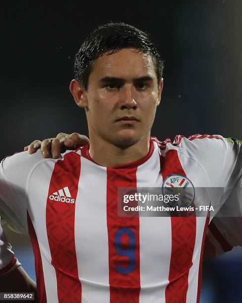 Fernando Romero of Paraguay looks on during the FIFA U-17 World Cup India 2017 group B match between Paraguay and Mali at Dr DY Patil Cricket Stadium...