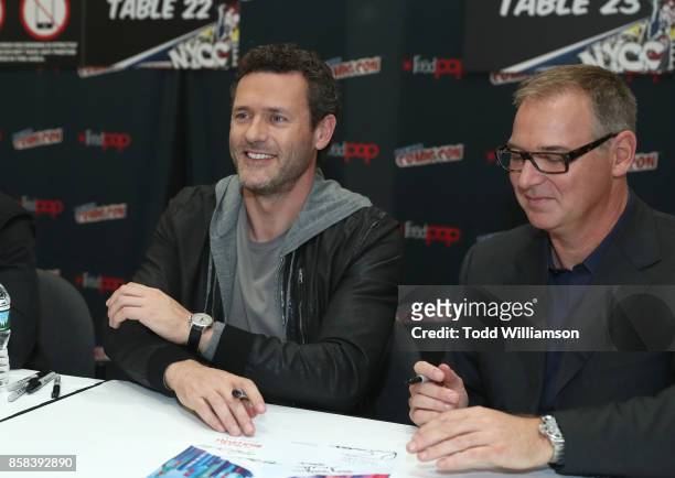 Jason O'Mara and Dan Percival attend "The World of Philip K. Dick" - The Man in the High Castle and Philip K. Dick's Electric Dreams Autograph...