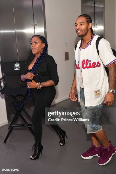 Karl Dargan and Lil Mo attend Baller Alert's Bowl With Baller at Basement Bowl on October 5, 2017 in Miami, Florida.