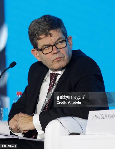 Under-Secretary of State, Ministry for Foreign Affairs of Finland Markku Keinanen attends the "Kyiv International Economic Forum 2017" in Kiev,...