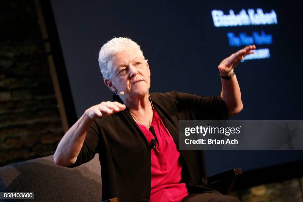 Former EPA Administrator Gina McCarthy speaks onstage during the 2017 New Yorker TechFest at Cedar Lake on October 6, 2017 in New York City.