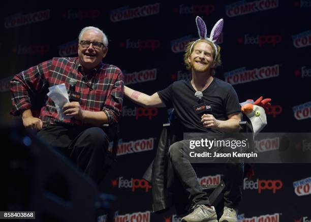 Of Production for Adult Swim Keith Crofford and Seth Green speak onstage at the Robot Chicken Panel during New York Comic Con 2017 -JK at Hammerstein...