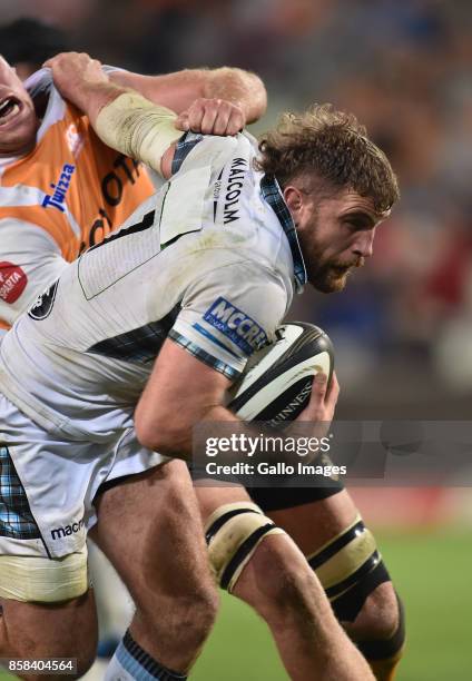 Callum Gibbins of the Glasgow Warriors during the Guinness Pro14 match between Toyota Cheetahs and Glasgow Warriors at Toyota Stadium on October 06,...