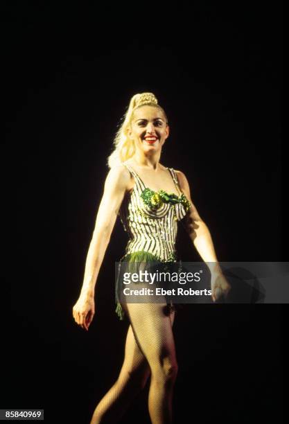 Madonna performing on tour - Blond Ambition Tour