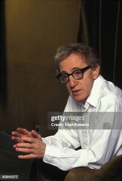 Photo of Woody ALLEN; Woody Allen at his studio, The Cutting Room in NYC 2/6/96