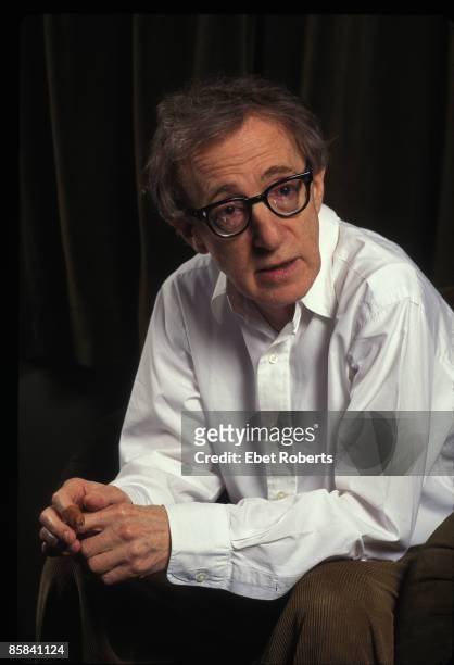 Photo of Woody ALLEN; Woody Allen at his studio, The Cutting Room in NYC 2/6/96