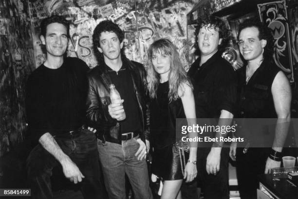 And Lou REED and Mark ROULE and Tina WEYMOUTH and Chris FRANTZ and Gary POZNER, L-R Mark Roule, Lou Reed, Tina Weymouth, Chris Frantz and Gary Pozner...