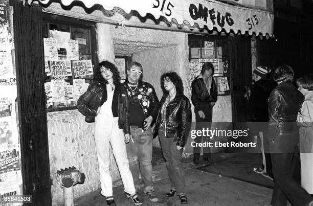 Punks outside CBGB's