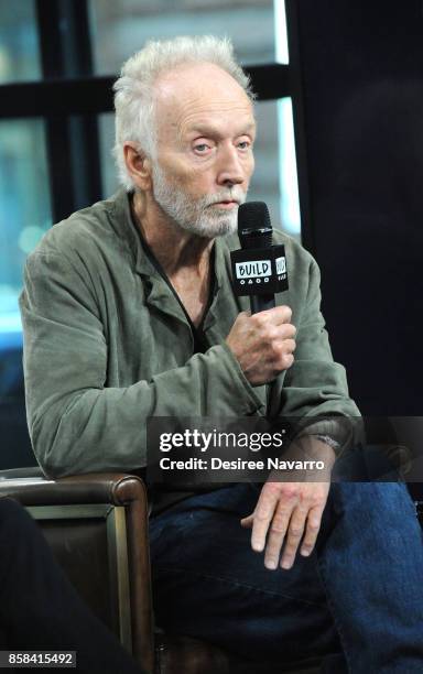 Actor Tobin Bell attends Build to discuss 'Jigsaw' at Build Studio on October 6, 2017 in New York City.