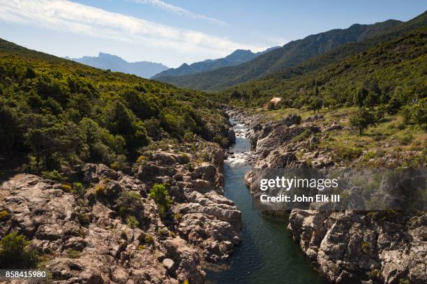 fango river landscape - balagne stock pictures, royalty-free photos & images