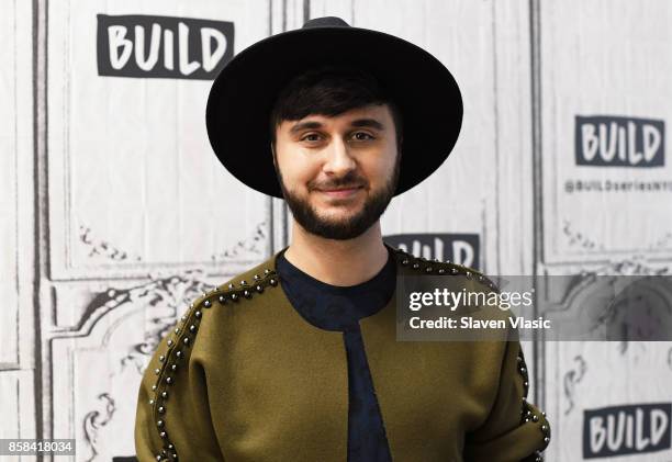 Singer Brad Walsh visits Build to discuss his album "Antiglot" at Build Studio on October 6, 2017 in New York City.