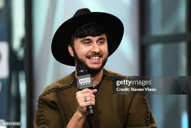 Singer Brad Walsh visits Build to discuss his album "Antiglot" at Build Studio on October 6, 2017 in New York City.