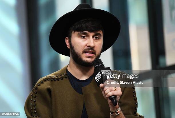 Singer Brad Walsh visits Build to discuss his album "Antiglot" at Build Studio on October 6, 2017 in New York City.