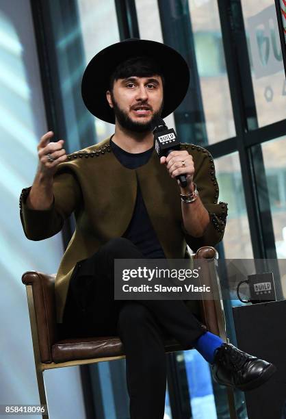 Singer Brad Walsh visits Build to discuss his album "Antiglot" at Build Studio on October 6, 2017 in New York City.