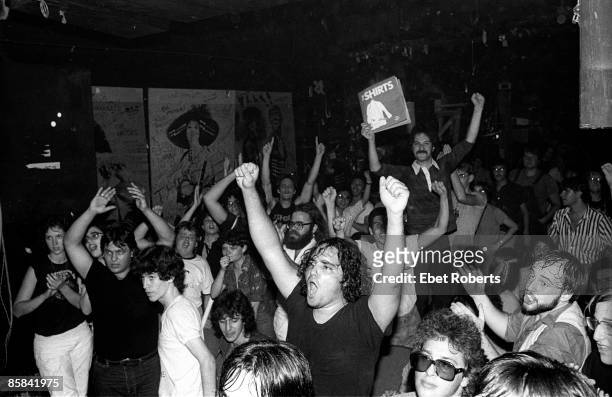 And CBGBs and CBGB's, audience watching The Shirts at CBGBs club, punk, cheering