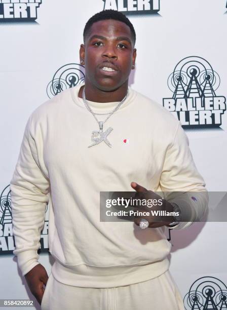 Rapper Casanova attends Baller Alert's Bowl With a Baller at Basement Bowl on October 5, 2017 in Miami, Florida.