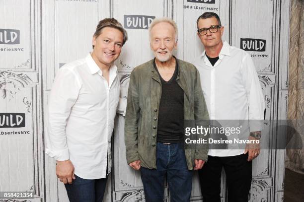 Oren Koules, Tobin Bell and Mark Burg attend Build to discuss 'Jigsaw' at Build Studio on October 6, 2017 in New York City.