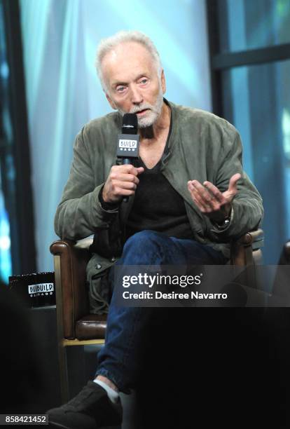 Actor Tobin Bell attends Build to discuss 'Jigsaw' at Build Studio on October 6, 2017 in New York City.