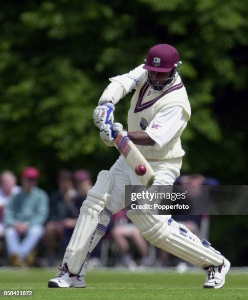 Brian Lara of the West Indies batting during the Tour match between West Indies and Zimbabwe as part of Zimbabwe's Tour of England on June 10, 2000...