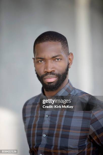 American playwright and actor Tarell Alvin McCraney is photographed for Los Angeles Times on September 15, 2017 in Los Angeles, California.