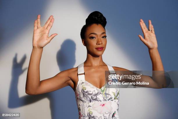 Actress Sonequa Martin-Green of CBS All Access 'Star Trek: Discovery' is photographed for Los Angeles Times on August 1, 2017 in Los Angeles,...