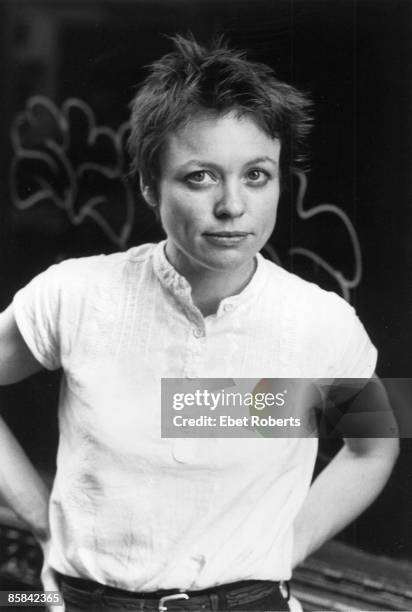 Photo of Laurie ANDERSON; Posed portrait of Laurie Anderson