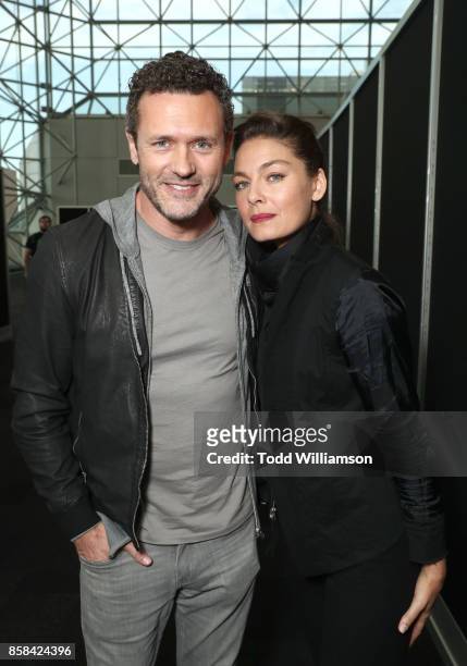 Jason O'Mara and Alexa Davalos attend "The World of Philip K. Dick" - The Man in the High Castle and Philip K. Dick's Electric Dreams Press Room at...