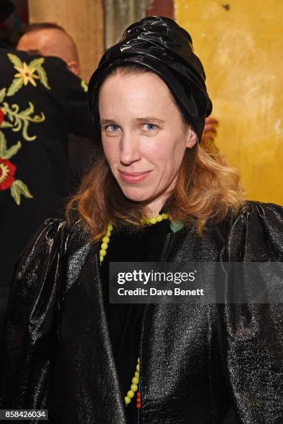 Lady Frances von Hofmannsthal attends the Dover Street Market open house on October 6, 2017 in London, England.