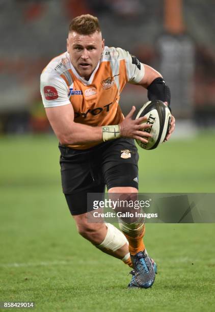 Paul Schoeman of the Toyota Cheetahs during the Guinness Pro14 match between Toyota Cheetahs and Glasgow Warriors at Toyota Stadium on October 06,...