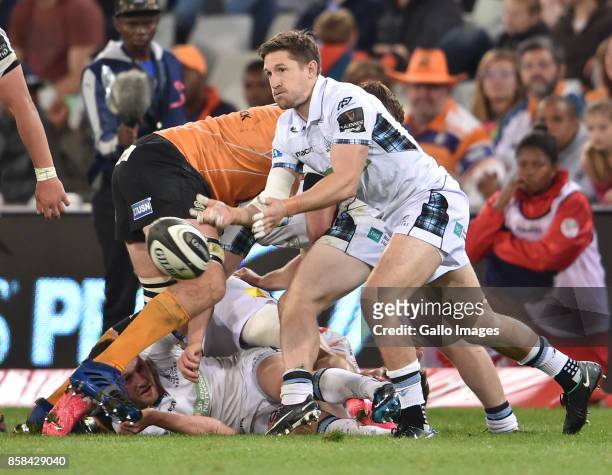Ali Price of the Glasgow Warriors during the Guinness Pro14 match between Toyota Cheetahs and Glasgow Warriors at Toyota Stadium on October 06, 2017...