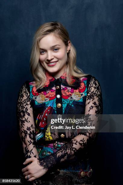 Actress Bella Heathcote from the film, "Professor Marston & The Wonder Women," poses for a portrait at the 2017 Toronto International Film Festival...