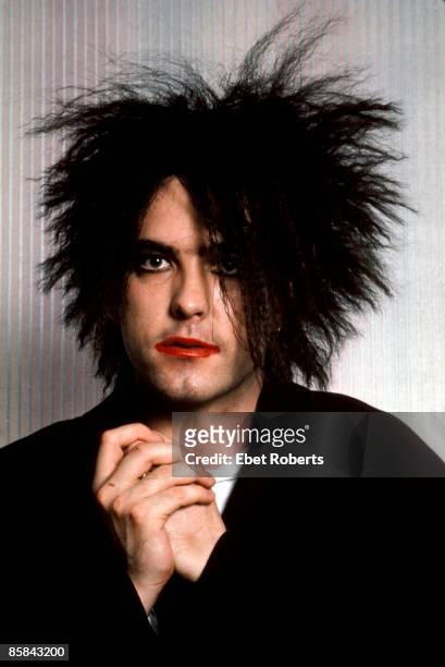 The CURE and Robert SMITH; Robert Smith, posed, studio