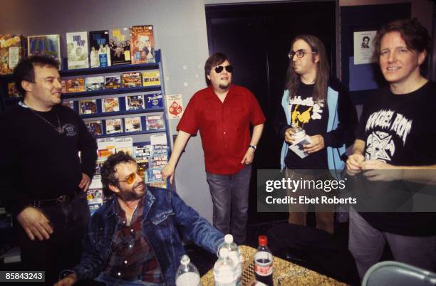 Photo of Ron ASHETON and J MASCIS and J MASCIS & THE FOG and Jello BIAFRA and Mike WATT and George BERZ, J. Mascis and the Fog at Tower Records in...