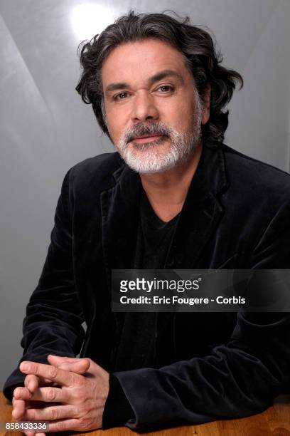 Christophe Barratier poses during a portrait session in Paris, France on .