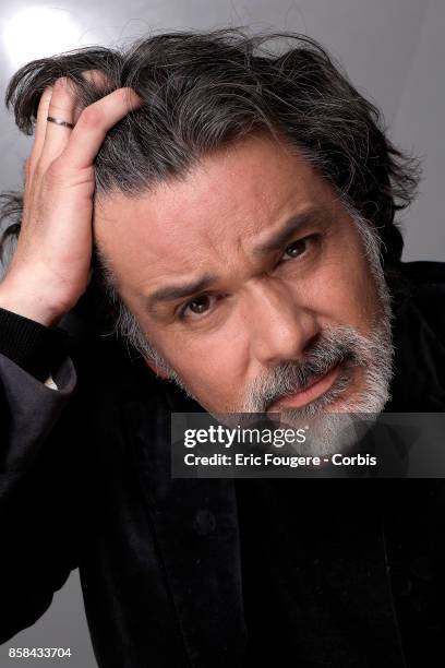 Christophe Barratier poses during a portrait session in Paris, France on .