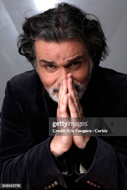 Christophe Barratier poses during a portrait session in Paris, France on .