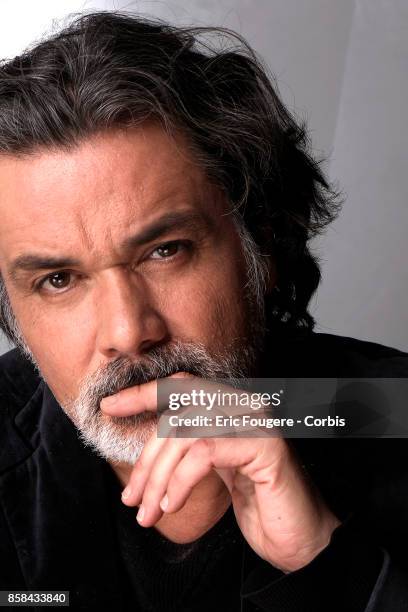 Christophe Barratier poses during a portrait session in Paris, France on .