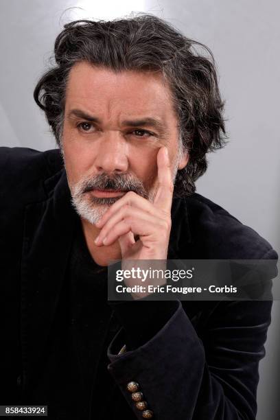 Christophe Barratier poses during a portrait session in Paris, France on .