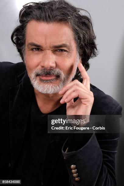 Christophe Barratier poses during a portrait session in Paris, France on .