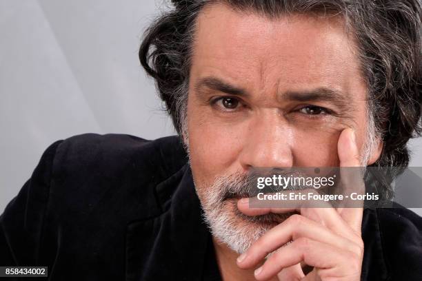 Christophe Barratier poses during a portrait session in Paris, France on .