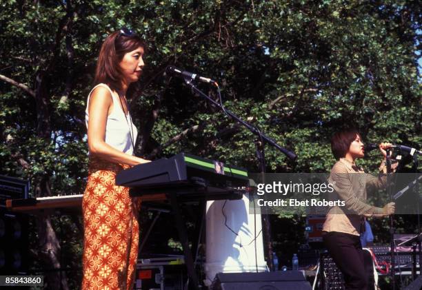 Photo of Cibo Matto; Cibo Matto performing at Summer Stage in Central Park,New York City on July 6,1996