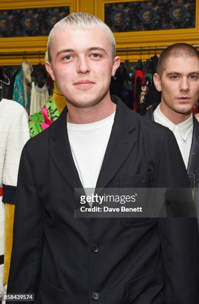 Mikey Pearce attends the Dover Street Market open house on October 6, 2017 in London, England.