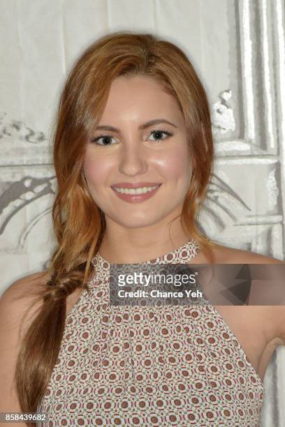 Ivana Baquero attends Build series to discuss "The Shannara Chronicles" at Build Studio on October 6, 2017 in New York City.