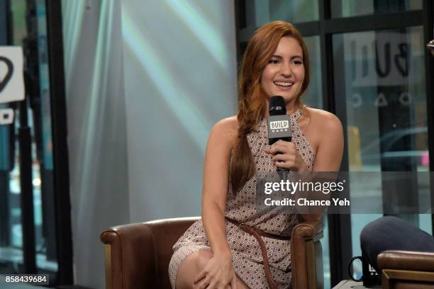 Ivana Baquero attends Build series to discuss "The Shannara Chronicles" at Build Studio on October 6, 2017 in New York City.