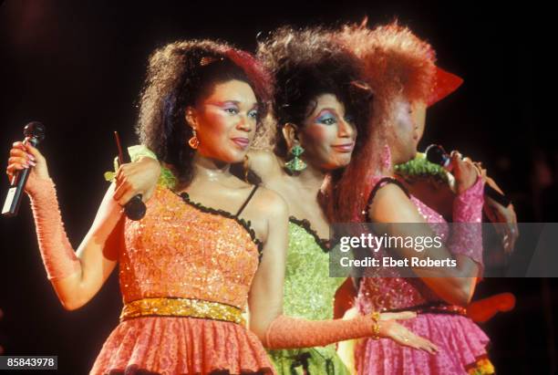 Photo of POINTER SISTERS; The Pointer Sisters performing at the Jones Beach Theater in Wantagh, New York