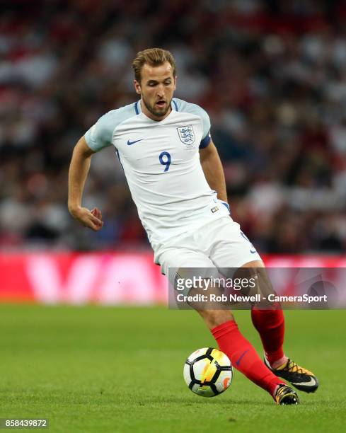 Harry Kane of England during the FIFA 2018 World Cup Qualifier between England and Slovenia at Wembley Stadium on October 5, 2017 in London, England.