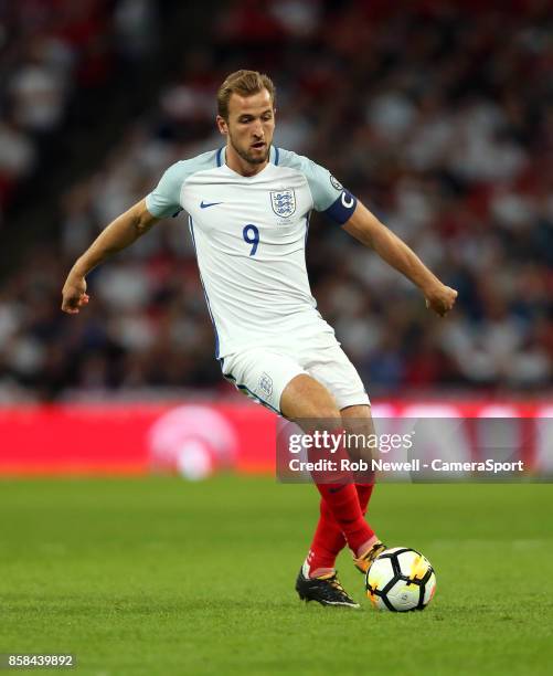 Harry Kane of England during the FIFA 2018 World Cup Qualifier between England and Slovenia at Wembley Stadium on October 5, 2017 in London, England.